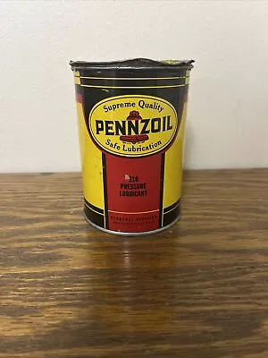 Vtg Pennzoil 310 Pressure Lubricant Grease Can 1 Lb. • $35