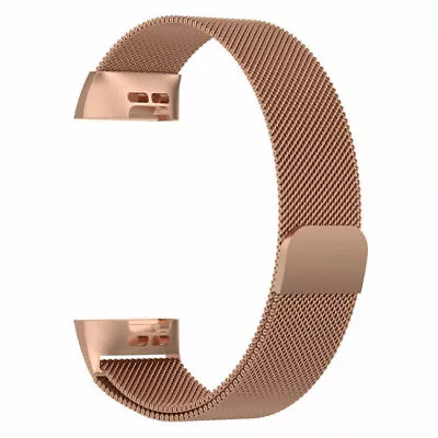 $14.24 • Buy Fits Fitbit Charge 4 5 Band Metal Stainless Steel Milanese Loop Strap Wristband