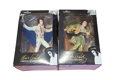 Lot Of 2 Kurt Adler Elvis Presley Hanging Handcrafted Ornaments • $29.95