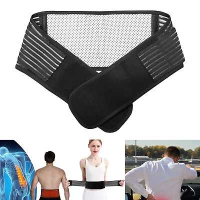 Magnetic Back Support Brace Belt Lumbar Lower Waist Breathable Back Pain Relief • $9.99