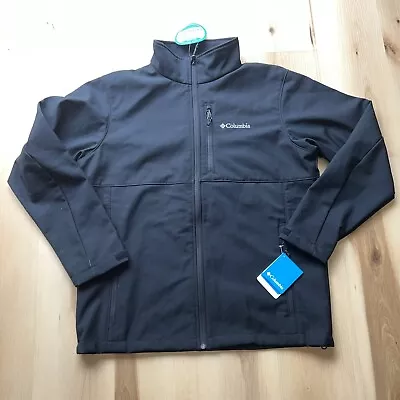 NEW Columbia Men’s Ascender Softshell Jacket Size Large Black Logo On Sleeve • $49.99