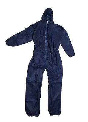£5.95 • Buy Disposable Coveralls Overalls Boilersuit Hood Painters Protective Suit (Blue)