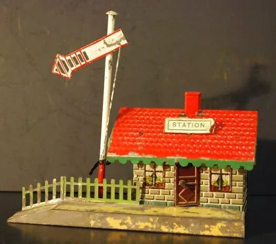 Issamayer Prewar Whistle Stop Station 1910s Bing Marklin Carette Ives Lionel • $60