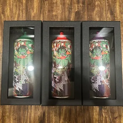 (3) Can Complete  Set Authentic Mr Brainwash Art Spray Can Hulk.SignedNumbered. • $1900