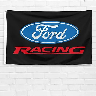 Ford Racing 3x5 Ft Flag Shelby Cobra SVT Car Truck Show Banner Garage Wall Sign • $13.99