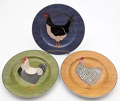 Warren Kimble Country Quartet Plates 8.5  Sakura Salad Dessert Lot Of 3 Rooster • $14.99