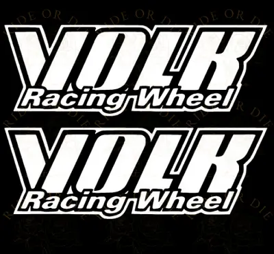 Volk Racing Wheels Rim Vinyl Decal Sticker Set Of 2 - Multi Sizes - Multi Colors • $8