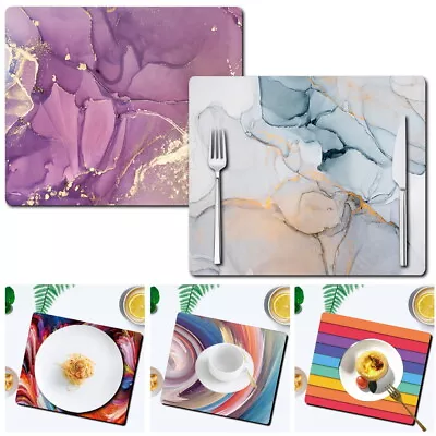 1 Pcs UK Watercolor Placemats Dining Table Mats Dinner Home Kitchen PlaceMat  • £3.99