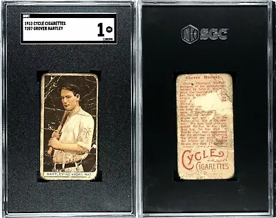 1912 T207 Grover Hartley New York Giants SGC 1 ***RARE RED CYCLE BACK*** • $169.99