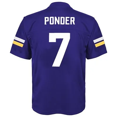 Christian Ponder NFL Minnesota Vikings Mid Tier Home Purple Jersey Youth (S-XL) • $14.99