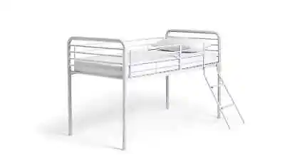 Jo Mid Sleeper Bed Frame - White • £119.99