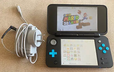 Nintendo 2DS XL Black & Blue With Original Charger & Stylus And Games! • $300