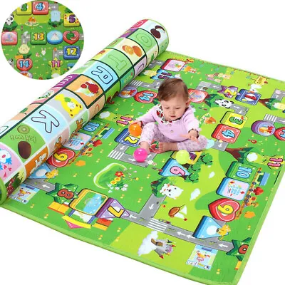 Extra Large Crawl Mat Baby Kid Toddler Playmat Waterproof 2 Side Play Carpet TUT • £16.99