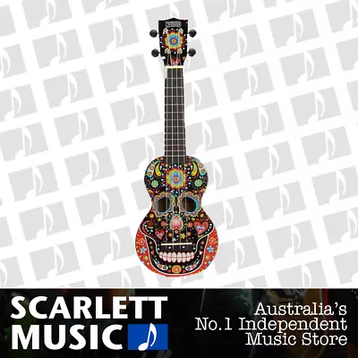$58.95 • Buy Mahalo Art Series Soprano Ukulele - Skull (Black)