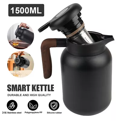 Thermal Insulated Carafe Vacuum Hot & Cold Drinks Coffee Jug Flask Coffee Jug • £18.90