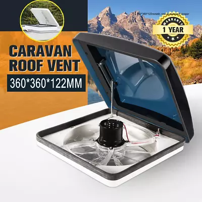 Caravan Roof Vent 12V Hatch Air Exhaust Fan Rain RV Trailer Motorhome AU • $122.99