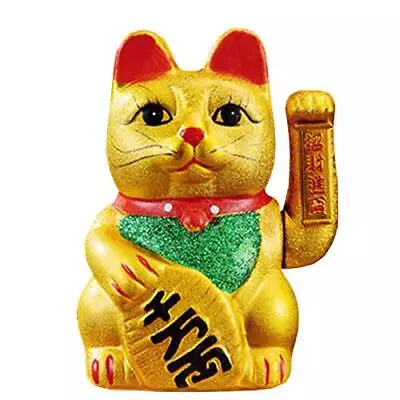 7 Lucky Cat åƒä¸‡ä¸¤ Waving Arm Cat Porcelain Maneki Neko • $26.46