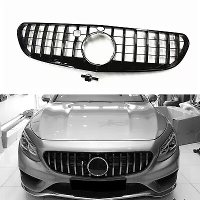 Black Grille Grill For Mercedes-Benz C217 W217 S Coupe Class 2015-17 AMG S63s GT • $129.72