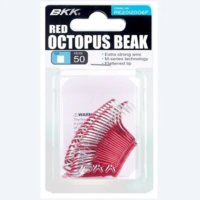 Brand New - BKK Octopus Beak Bait Fishing Hook 50 Bulk Pack - Choose Size • $39.95