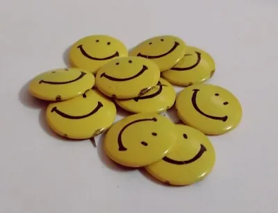 Rare Iconic Vagabond NOS Vintage 70's Lot Of 10 Smiley Pins Pin Back Acid House • $29.99
