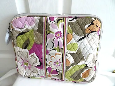 Vera Bradley Large Laptop Sleeve Case Bag Quilted Floral 14x12 • $20