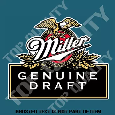 Miller Draft Beer Decal Sticker For Bar Fridge Cooler Mancave Shed Car • $6