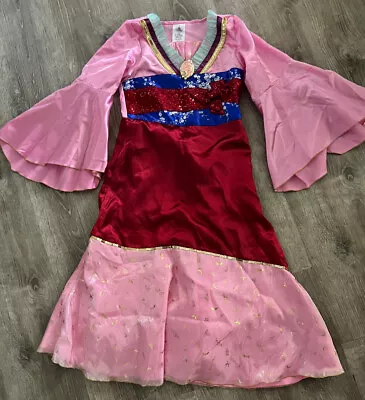 Disney Store Mulan Halloween Costume Dress Up Girls Size 7-8 EUC • $24.95