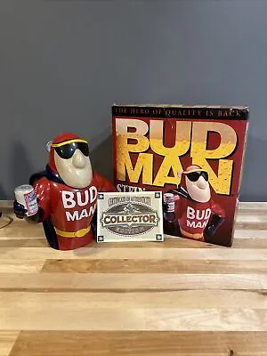 Budweiser Bud Man Steins Collector’s Edition W/cert Of Authenticity And Orig Box • $99.99