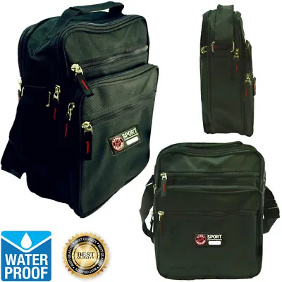 11  Black Men Waterproof Messenger Shoulder Satchel Business Briefcase Hand Bag • $10.99