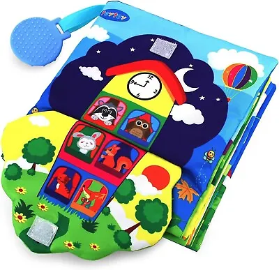 Teytoy Sensory Books For Babies Baby Cloth Book Fabric Books Pram Book0-6 Month • £8.99