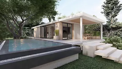 Modern House Home Building Plan 4 BedRoom 3 BathRoom With Garage & Free CAD File • $29.99