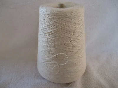 Yeoman Yarns Pure Cotton.  Full Cone 500g. Shade – Cream With A Slub 2 Ply Yarn  • £11