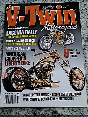 2004 V-TWIN  MOTORCYCLE MAGAZINE American Choppers Liberty Bike OCC • $13.95