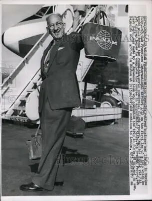 1960 Media Photo Milton Reynolds Round The World Commercial Flight Record • $19.99
