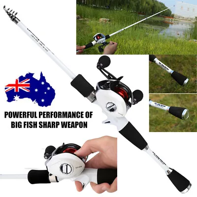 $18.99 • Buy 18-2.4m Telescopic Casting Rock Sea Fresh Water Fishing Rod Carbon Fiber Pole