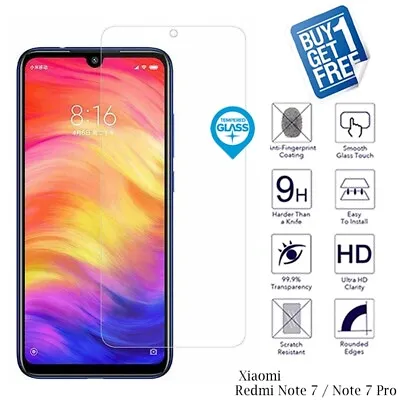 2x For Xiaomi Redmi Note 7 / Note 7 Pro Genuine Tempered Glass Screen Protector • $3.07