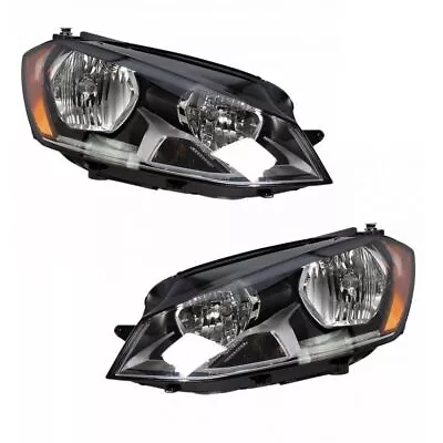 $408.95 • Buy DEPO Headlight Set Fits 2015-2019 Volkswagen E-Golf 2015 Golf GTI