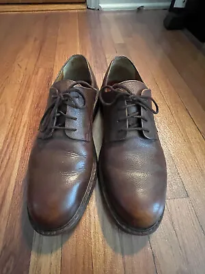 MEPHISTO Shoes-Mens Casual Lace Up-9M-Pebble Grain-Brown Leather-Goodyear Welt • $19