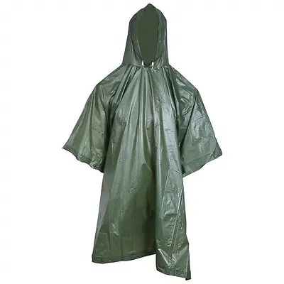 PONCHO Mens Waterproof Rain Coat Travel Hoodie Hiking Gear Survival Backpacking  • $9.99