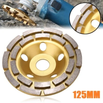 $24.99 • Buy 125mm Diamond Segment Grinding Wheel Cup Cutting Disc Concrete Marble Granite