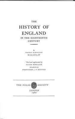 £7.12 • Buy A History Of England In The Eigheenth Century, Thomas Babington Macaulay, Good C