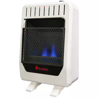 10000 BTU Ventless Dual Fuel Blue Flame Heater W/ Base Manual Control Gas Wall  • $204.69