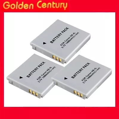 3x 1.4Ah NB-4L Battery For Canon IXUS 30 40 50 70 110 115 220 230 510 600F IS HS • $28.95