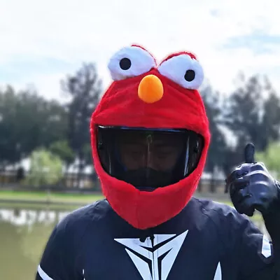 Motorcycle Helmet Cover Funny Crazy Case For Modular Full Face Helmet Red Frog • $25.99