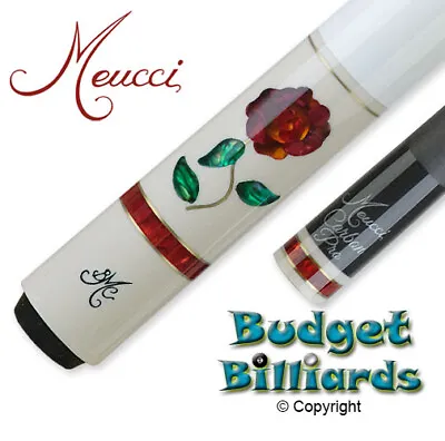 Meucci BMC Daytime Glass Rose Cue W/Carbon Pro Shaft 12.75mm & Free Hard Case  • $1129