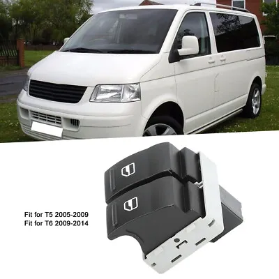 Drive Side Power Window Switches 7E0959855A Fit For T5 2005-2009 CUT • £11.29