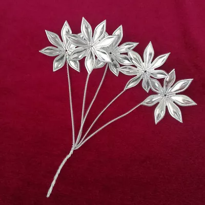 Classic Hair Accessories Tribe Handmade Miao Silver 5small Flower Hairpin 1piece • $20