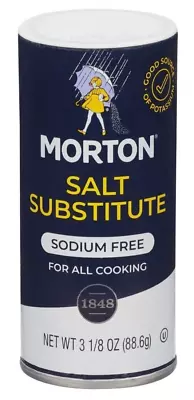 Morton Salt Substitute Sodium Free Seasoning 3.125 Oz Bottle • $6