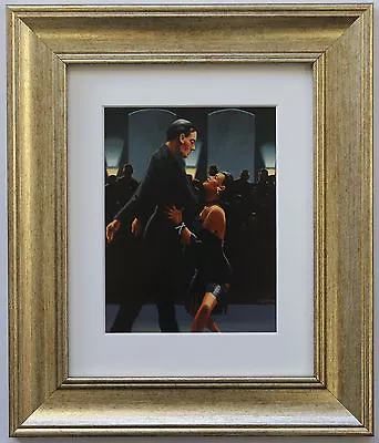 £24 • Buy Rumba In Black By Jack Vettriano Framed & Mounted Art Print Gold