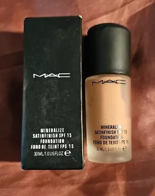 Mac Mineralize Moisture  Spf 15 Foundation 30ml Shade Nc40 Nib Discontinued  • $99.99